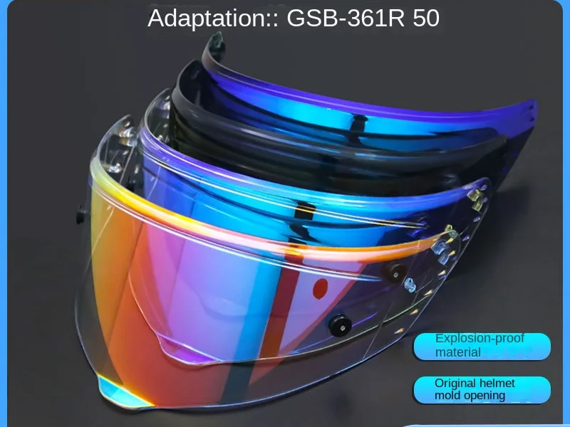 Helmet Visor for GSB361/361GT R50 Motorcycle Detachable Helmet Glasses Motorbike Helmet Lens