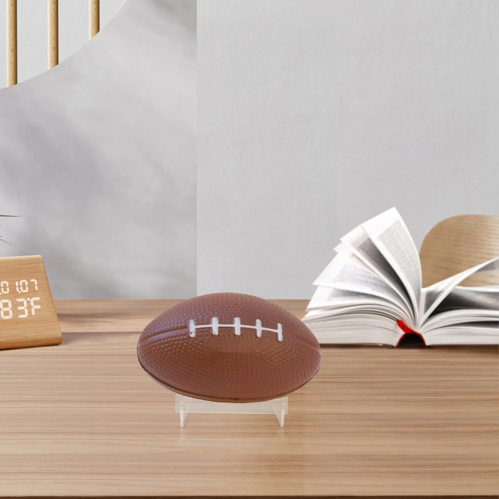 حامل عرض كروي أنيق، هيكل ثابت للكرات المختلفة بما في ذلك كرة القدم وكرة السلة وكرة القدم والرياضة سهلة التركيب #4