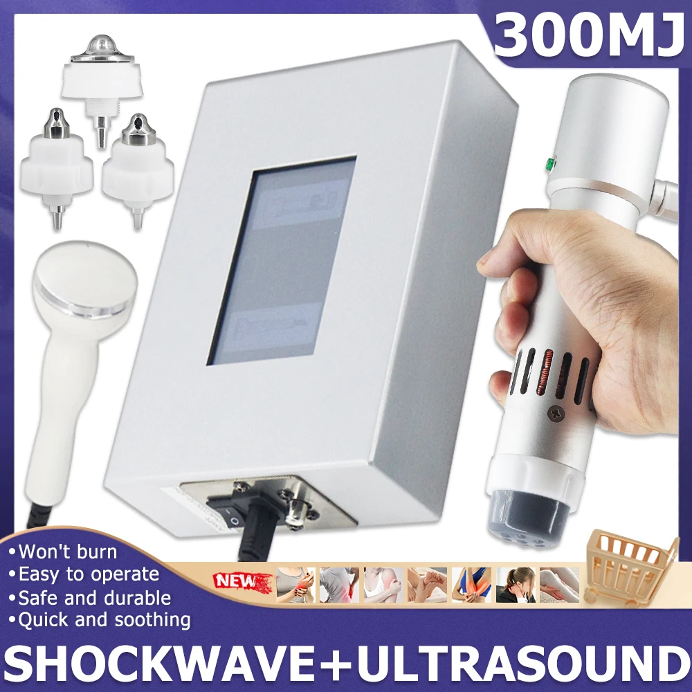 Physiotherapy Shockwave Ultrasound Therapy Machine 300MJ For Effective ED Treatment And Waist Pain Relief Shock Wave Massager