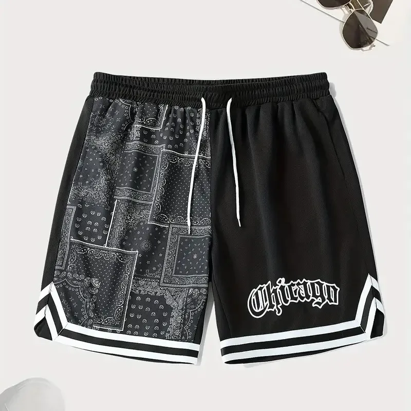 New Summer Men Chicago Sports Shorts Children Fitness Beach Shorts Boys Girls Casual Shorts Adult Fashion Training Short Pants