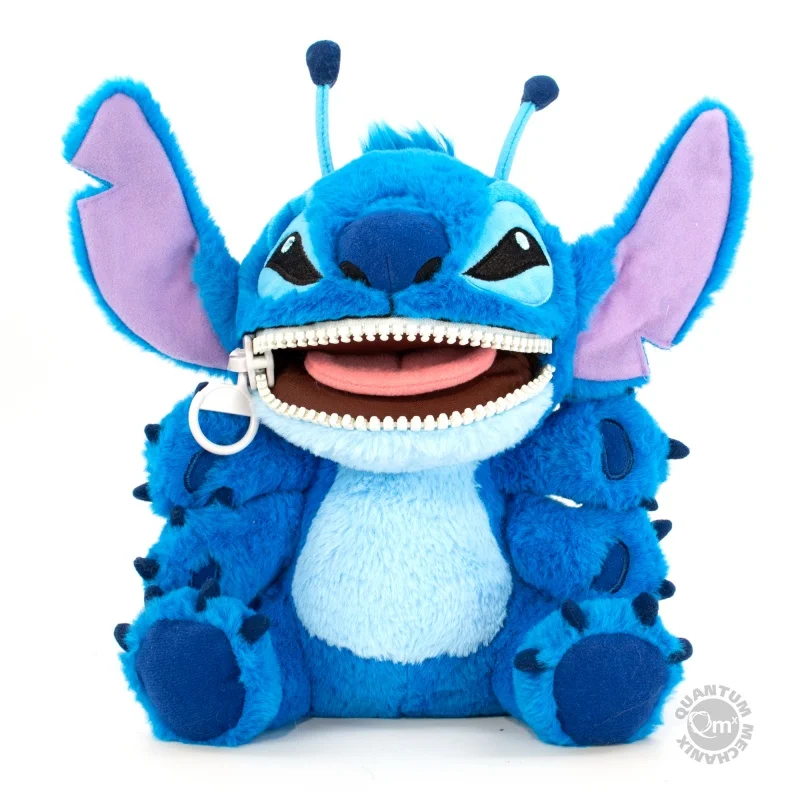 

Подлинная гибридная фигурка Qmx Stitch с застежкой-молнией в виде рта и малефисента дракона Лило и Стич X, спящий злой переходник, коллекционные подарки