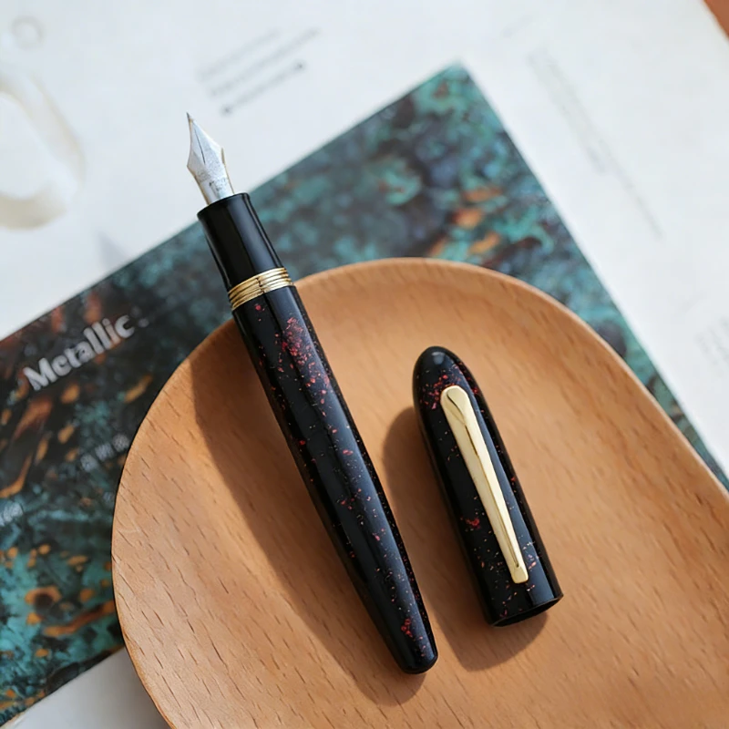 

Cheap Sale BALAOYE Luxury Resin Fountain Pen Flex Tip No.6 0.5FTips Long Knife Soft Elastic Nib 1.0 1.2mm Nib Pen Free Shipping