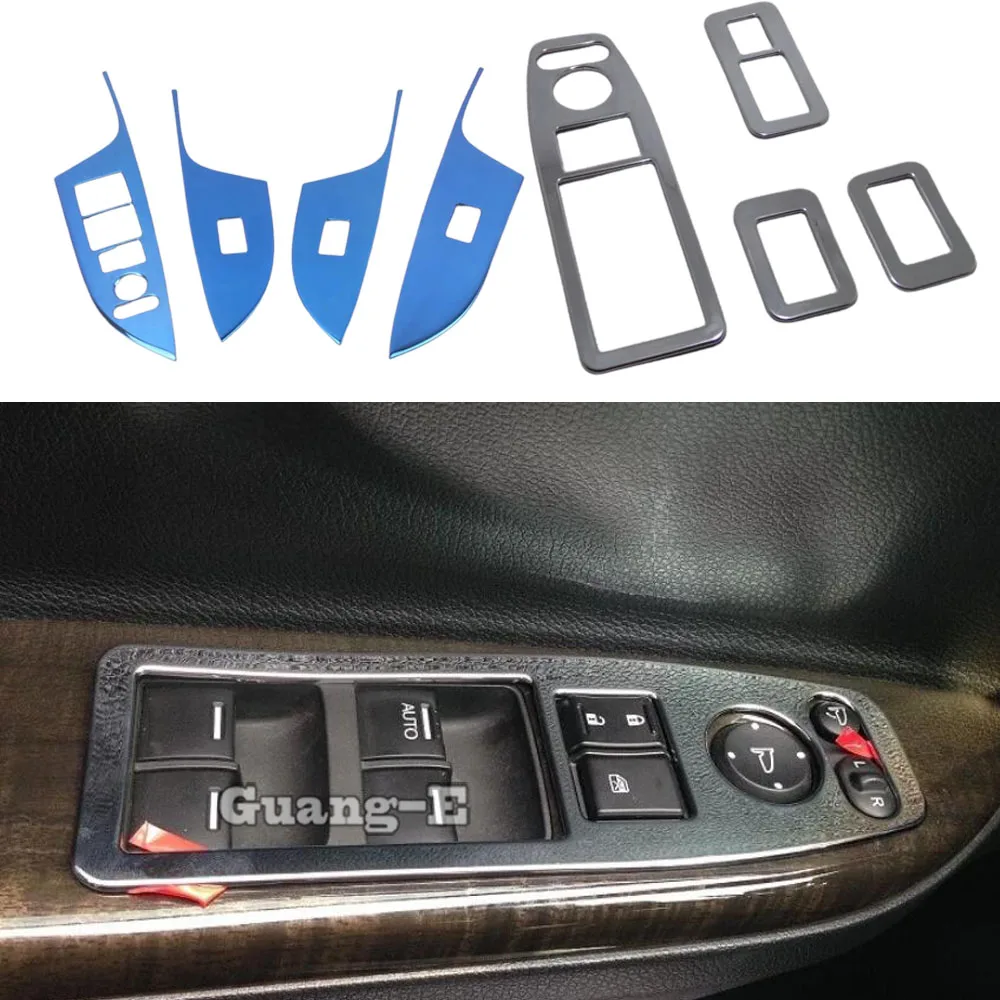 

Car Stick Inner Door Window Glass Panel Armrest Lift Switch Button Trim Frame For Honda Accord Sedan 9th 2014 2015 2016 2017