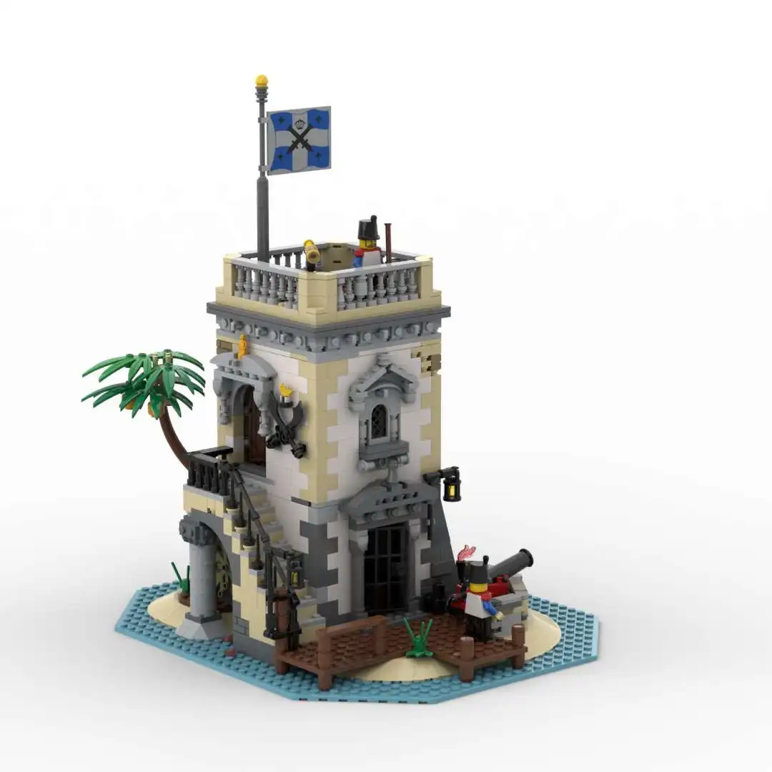 

MOC Barracudaed Bay Building Block Eldorado Fortress Piratess Island Imperial Fortified Outpost Toy