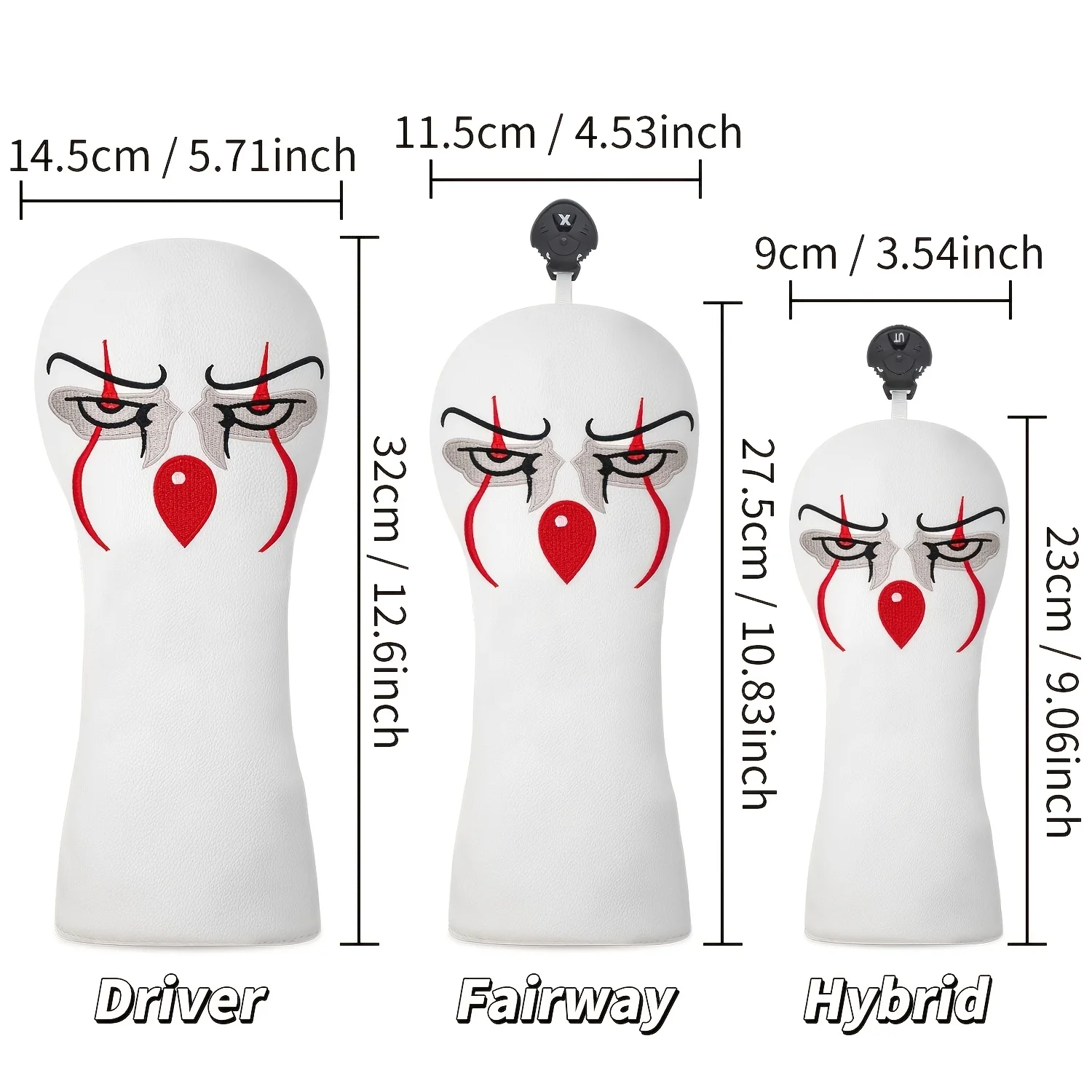 Christmas Deer Design Style Golf Club Covers for 1pc/3pcs Driver, Fairway, Hybrids - Head Covers for Golf Clubs image 6