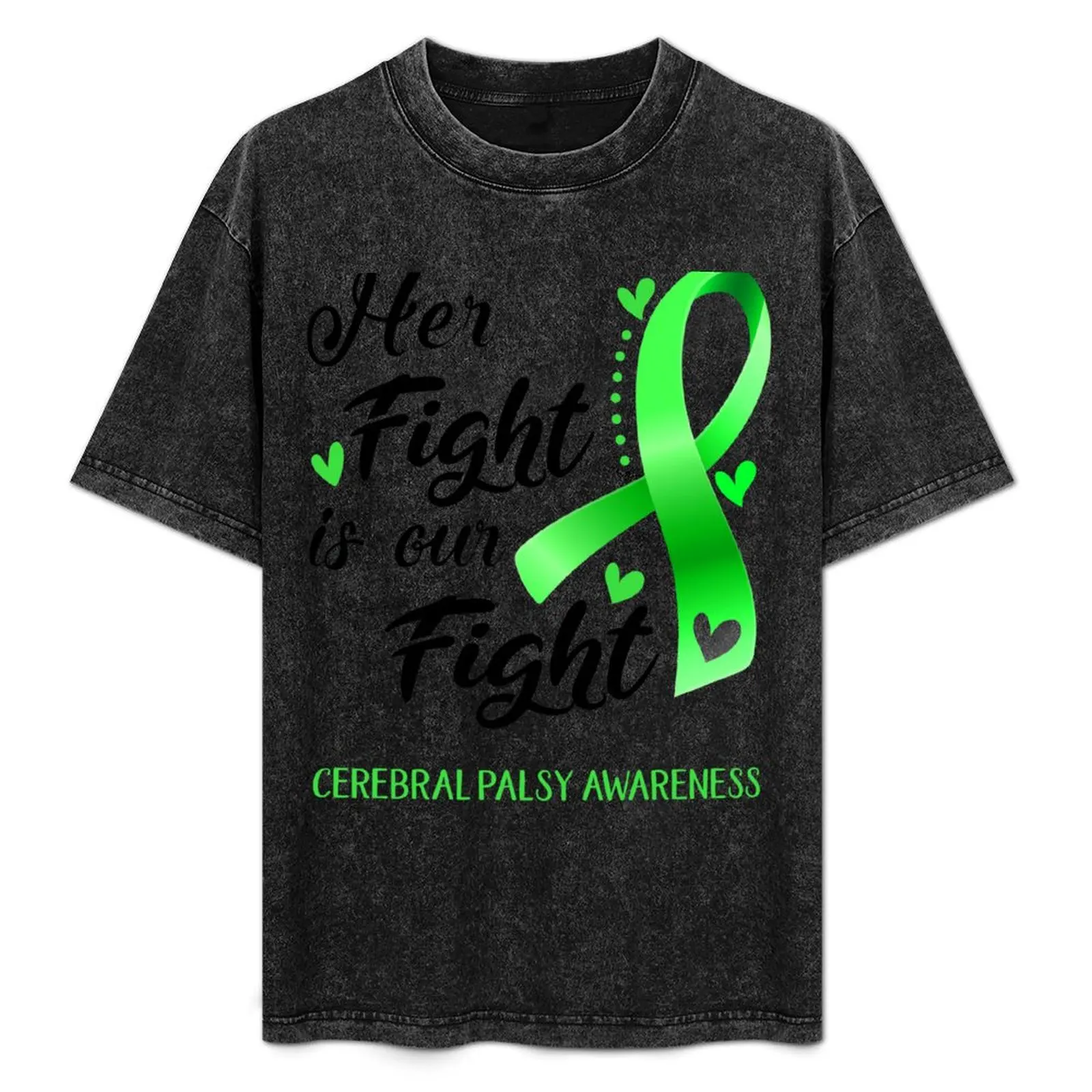 

Her Fight Is Our Fight Cerebral Palsy Awareness T-Shirt UV Sun Protection Tee Shirt