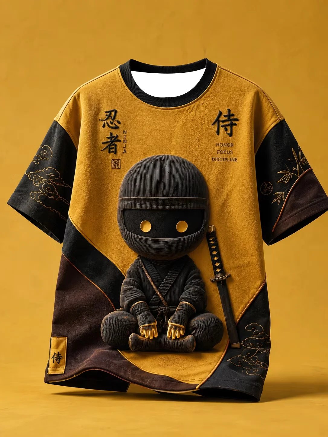 2027 Summer New Men's Football Training Clothing - Japanese Samurai Series 3D Printed Sports Quick-Drying T-Shirt for Family Use