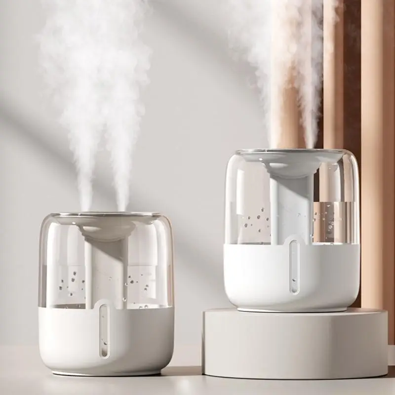 

D0AB High-Capacity USB Humidifier with Double Sprays Function Bedroom Night Light