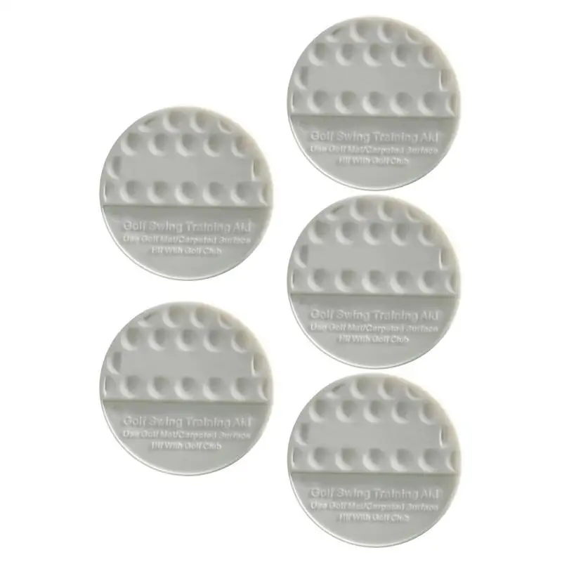 

Golf Swing Long Distance Hitting Trainer Flat Shape Golf Swing Aid Ball Set Of 5 For Putting Green Game Improvement Backyard