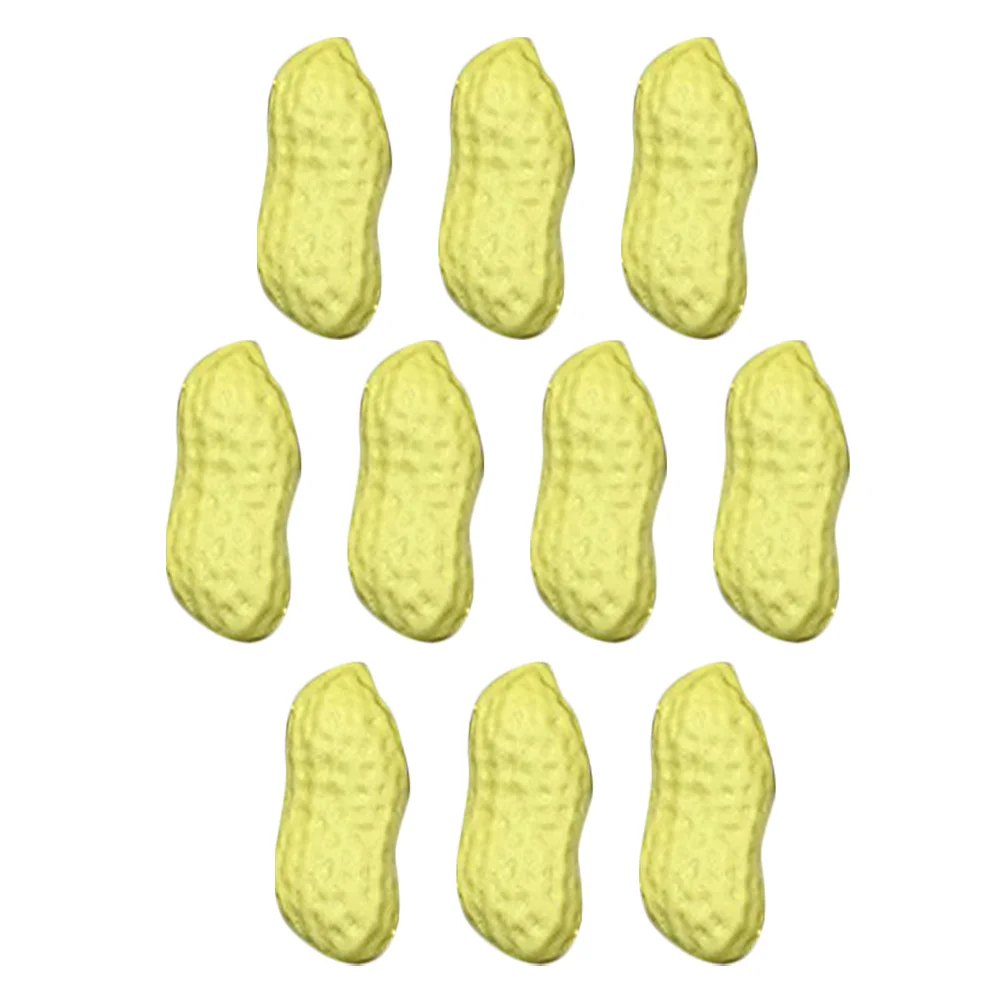 

10Pcs Realistic Peanut Ornament Vivid Fake Dried Fruit Models for Scene Adornment Layout Decor House Kit Photography Prop