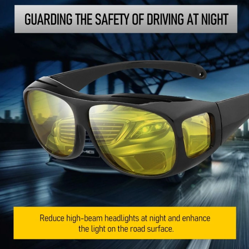 

Polarized Night Vision Sunglasses Car Driving Night Glasses Driver Goggles Men Women UV400 Polarized Night Vision Eyewear