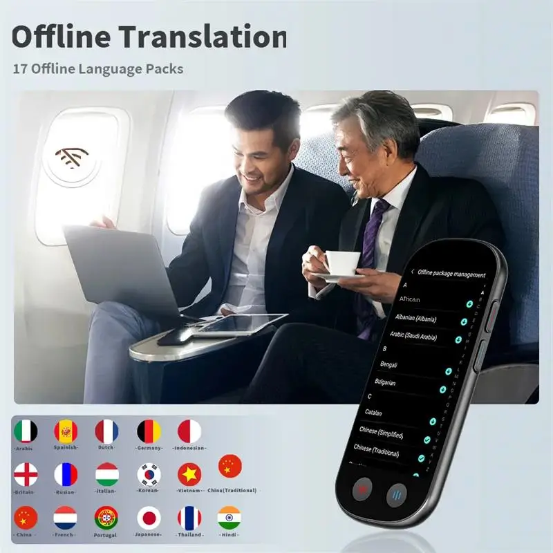 Z9 Portátil Tradutor de Voz Inteligente, Tempo Real, Multilíngue, Fala Interativa, Tradutor Offline, Viagens de Negócios, 139 Idiomas