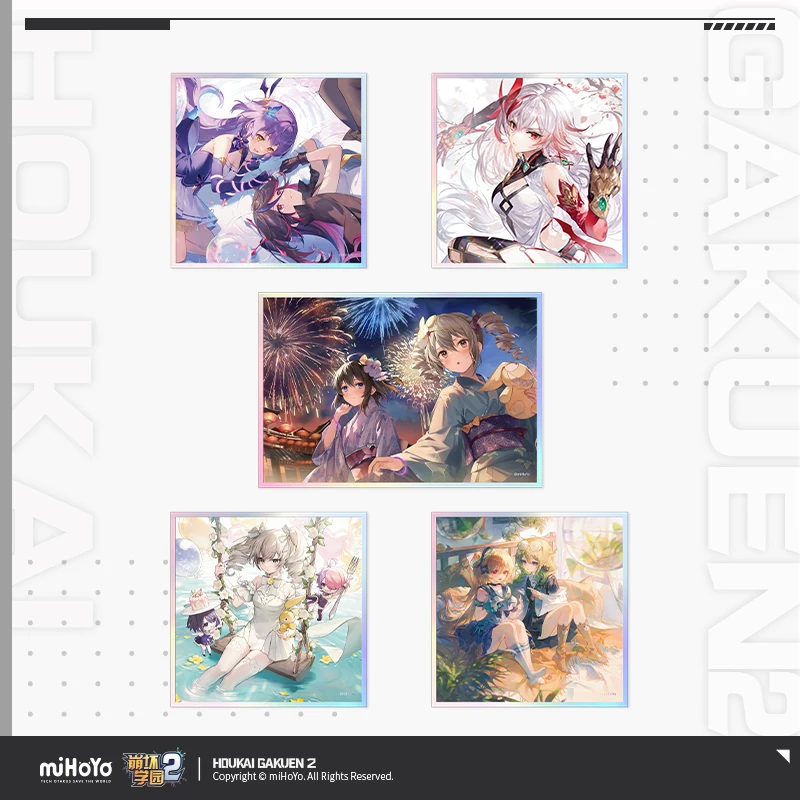 

2025 Anime Game Houkai Gakuen 2 Character Theme Acrylic Colored Paper Cartoon Figure Bronya Seele Fuhua MiHoYo Gift
