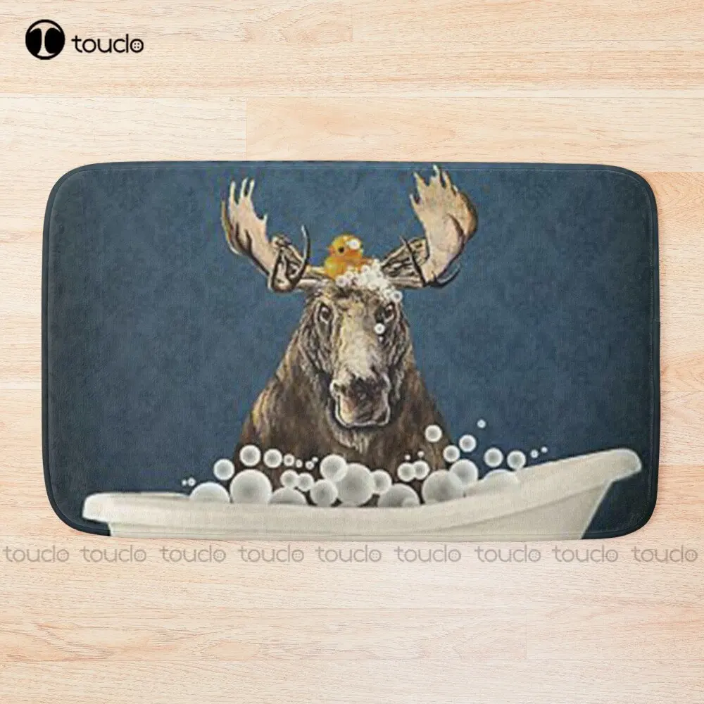 Black Moose Co Soap Bath Hooves Days Bath Mat Soft Bathmat Poster Bathmat