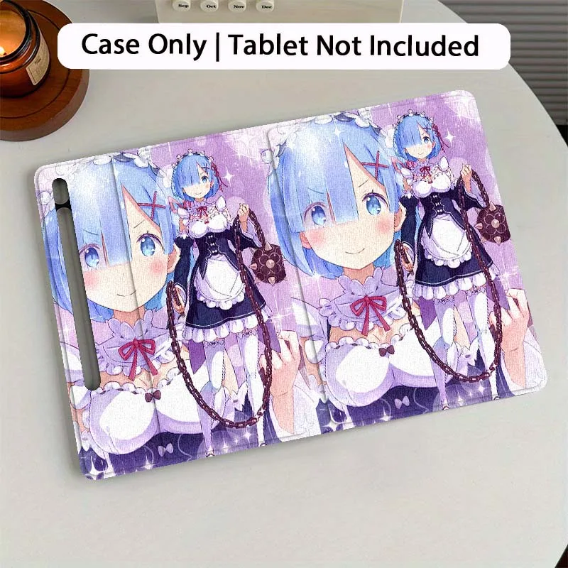 

R-Re Z-ZEROS Girl Tablet Case For Samsung Galaxy Tab S7 S8 S9 S10 FE Plus 12.4 13.1 Inch