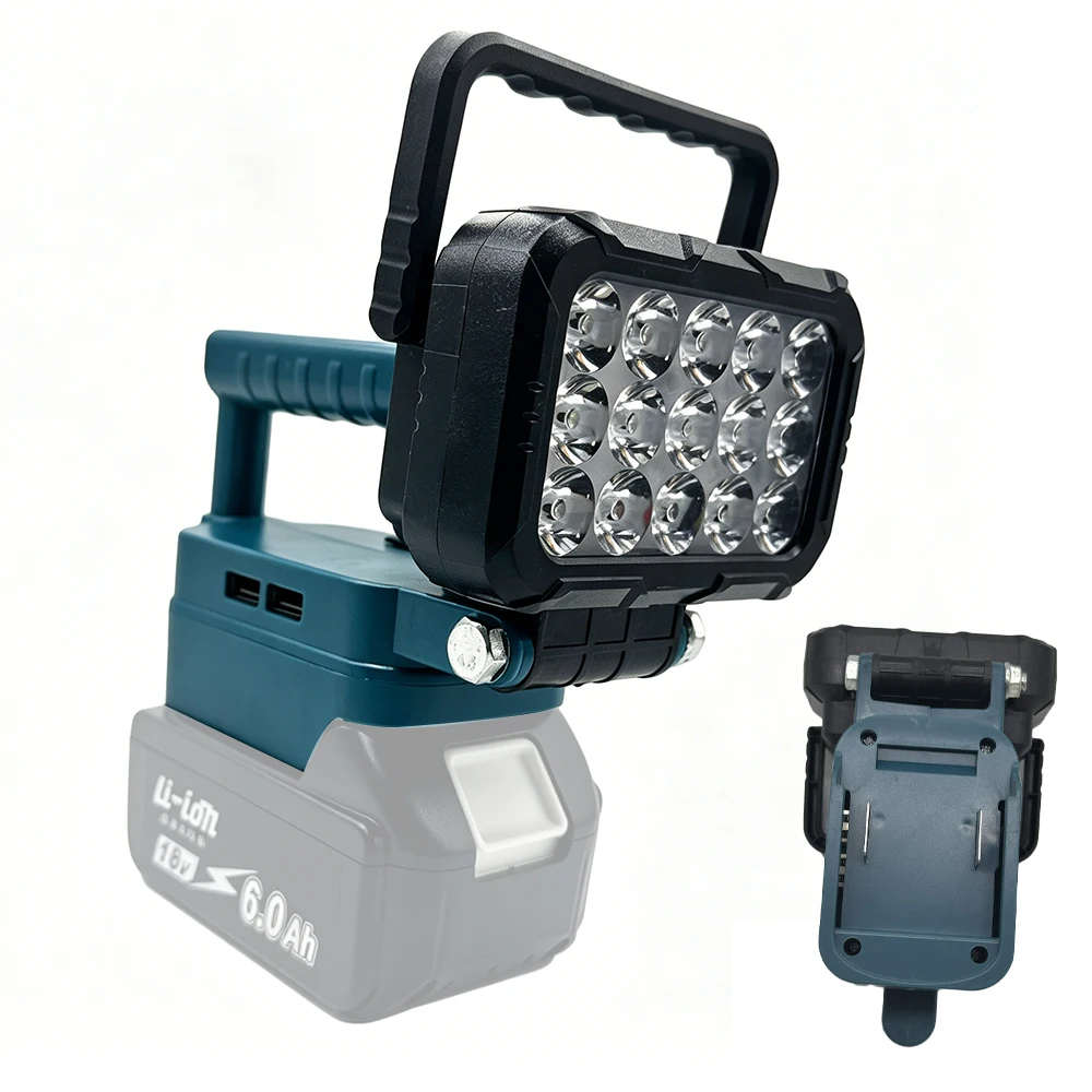 NEW LED Work Light For Makita 18V Battery Cordless Camping Lights Portable Flood Lamp Flashlight Power Tool Accessory