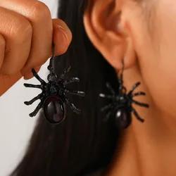 WANZHI Funny Halloween Earrings for Women Retro Exquisite Spider Bat Pendant Earrings Fashion Jewelry Accessories Holiday Gifts