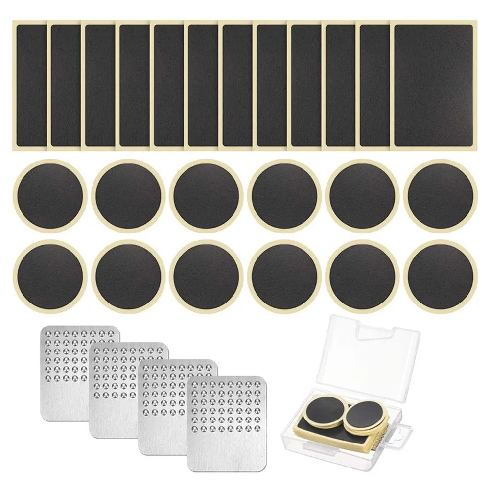 Reliable and Easy to Use Bicycle Tire Repair Patches 28pcs Self Adhesive Bike Tube Puncture Patch Tools, Simplify Your Repairs