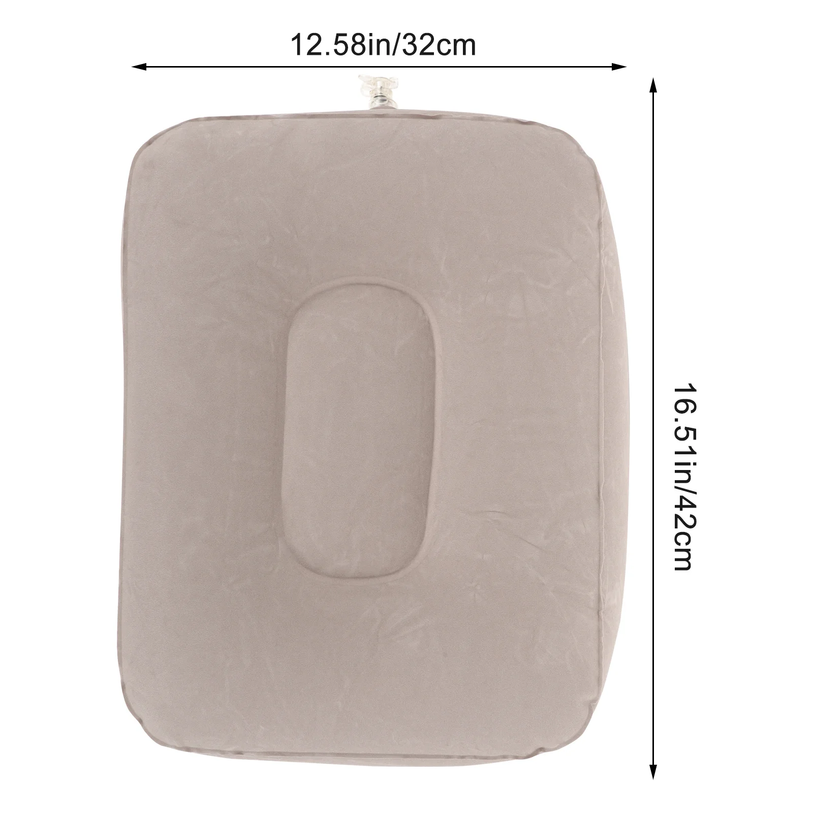 1Set Inflatable Footrest Pillow PVC Comfortable Leg Support Foot Rest for Airplane Travel Office Home Car Train Essentials