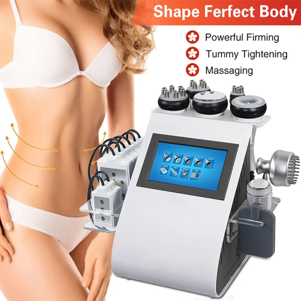 

Reduce Fat Shape Ultrasonic Vacuum Cavitation Slimming Machine 9 In 1 Liposuction Weight Loss and Fat Throwing Beauty Instrument