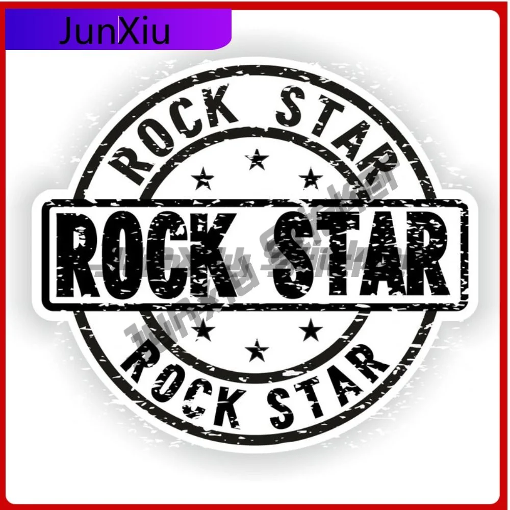 

Rock Star Waterproof Vinyl Stickers Motorcycle Car Front Bumper Stickers Accessories Decoration For Car Truck Rv Suv Boat Window