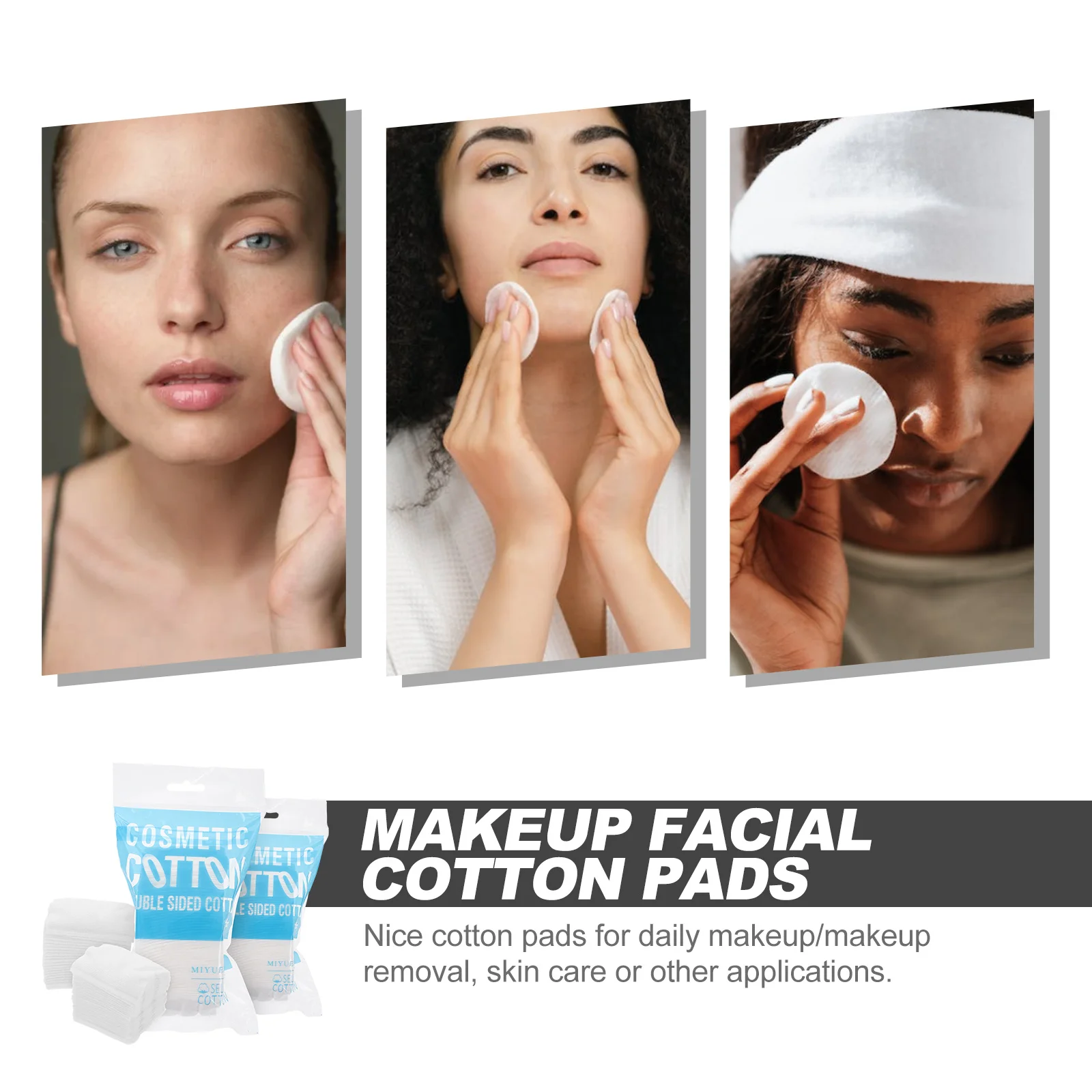 200개 메이크업 화장솜 메이크업 리무버 패드 부드러운 얼굴 화장솜 스킨케어 용품 클리너 여성용 클리너