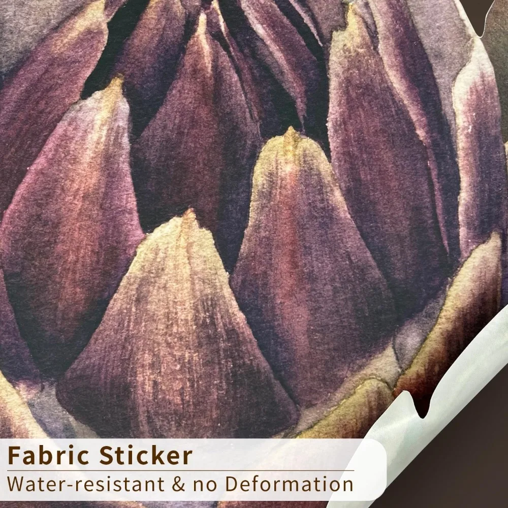 ملصقات حائط على شكل زهرة الفاوانيا، ملصقات وردية ذاتية اللصق لديكور غرفة المعيشة وغرفة النوم، ورق حائط أنيق مزين بالزهور