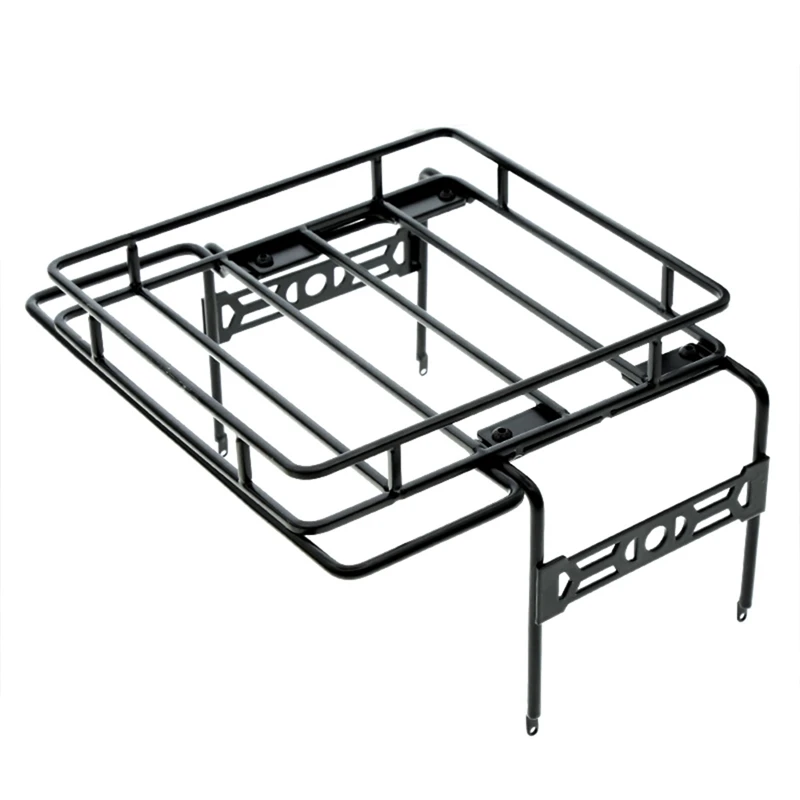 Metal Roof Rack Roll Cage Luggage Carrier Tray For 1/10 RC Crawler Car Axial SCX10 SCX10 II 90046 SCX10 III Upgrade Part