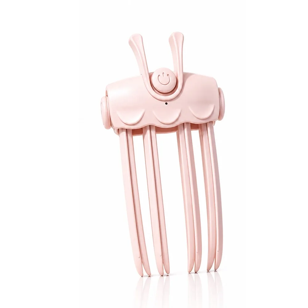 Rechargeable Heated Hairpin Seamless Design High Crown Volumizing Bangs Clip Cat Pattern Curling Fixed Shape Electric Hair Clips