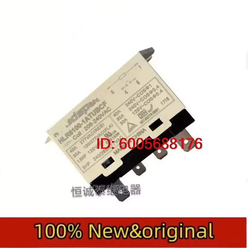 5pcs New Relays HLR6100-1ATUBCF AC208 240 New Relay 40A Set of Normally Open 4 Plugs
