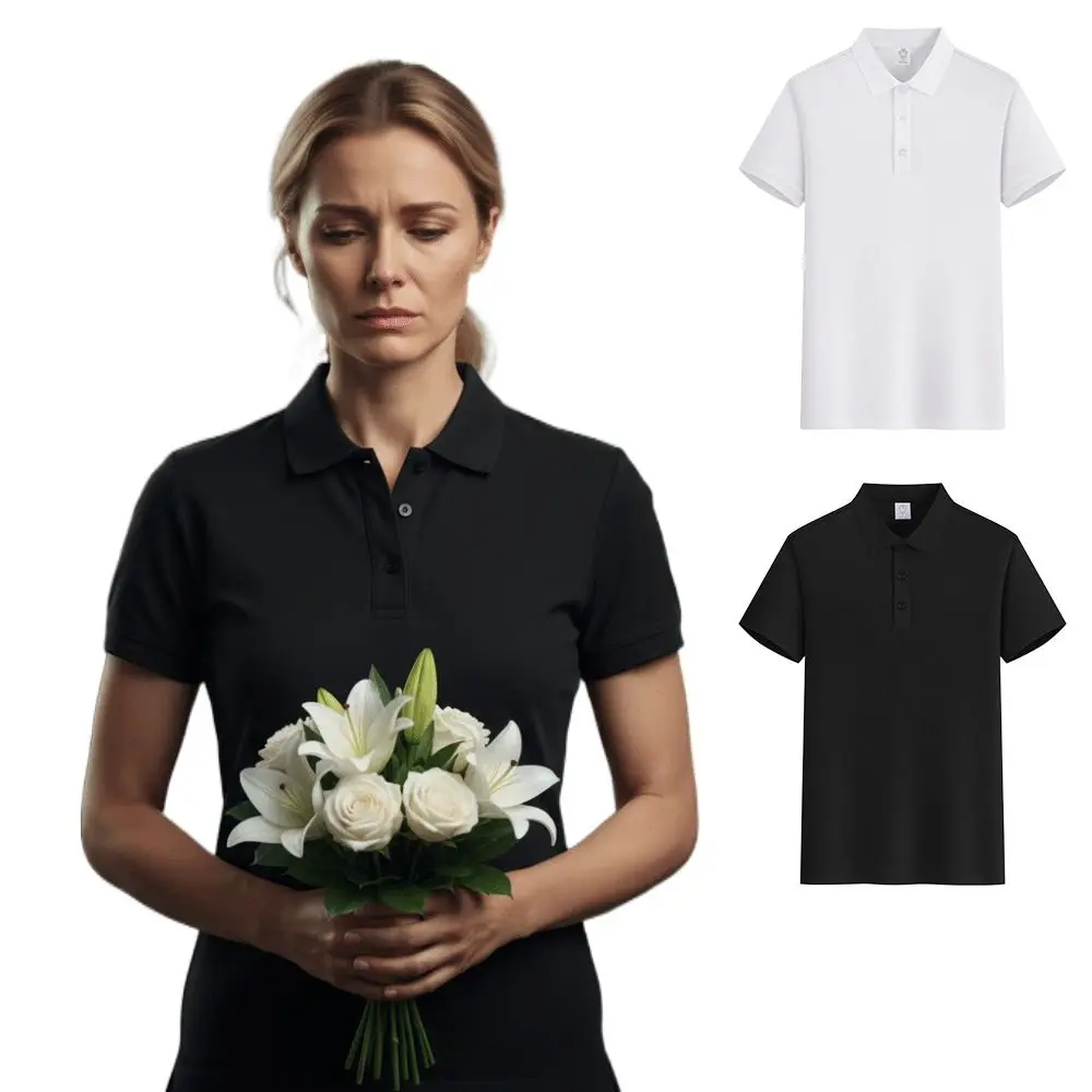 Portable Black Memorial Short Sleeves Queen Mother Underwear Top Black Short Sleeve T-Shirts Fit Shirt Men Women