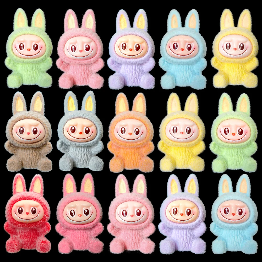 Cute Mini Labubu Plush Desktop Decoration Figurine Toy Action Figure Children's Birthday Labubu Party DIY Surprise Gifts