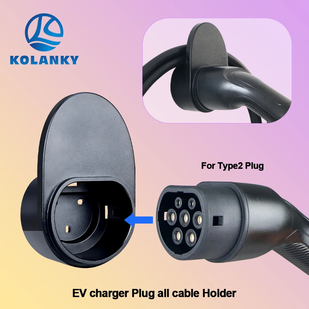 Kolanky حامل شاحن سيارات كهربائية لنوع 2/نوع 1 مقبس توصيل التوصيل لتيسلا نوع 1 Type2 GB-T القياسية مركبة كهربية سيارة #1