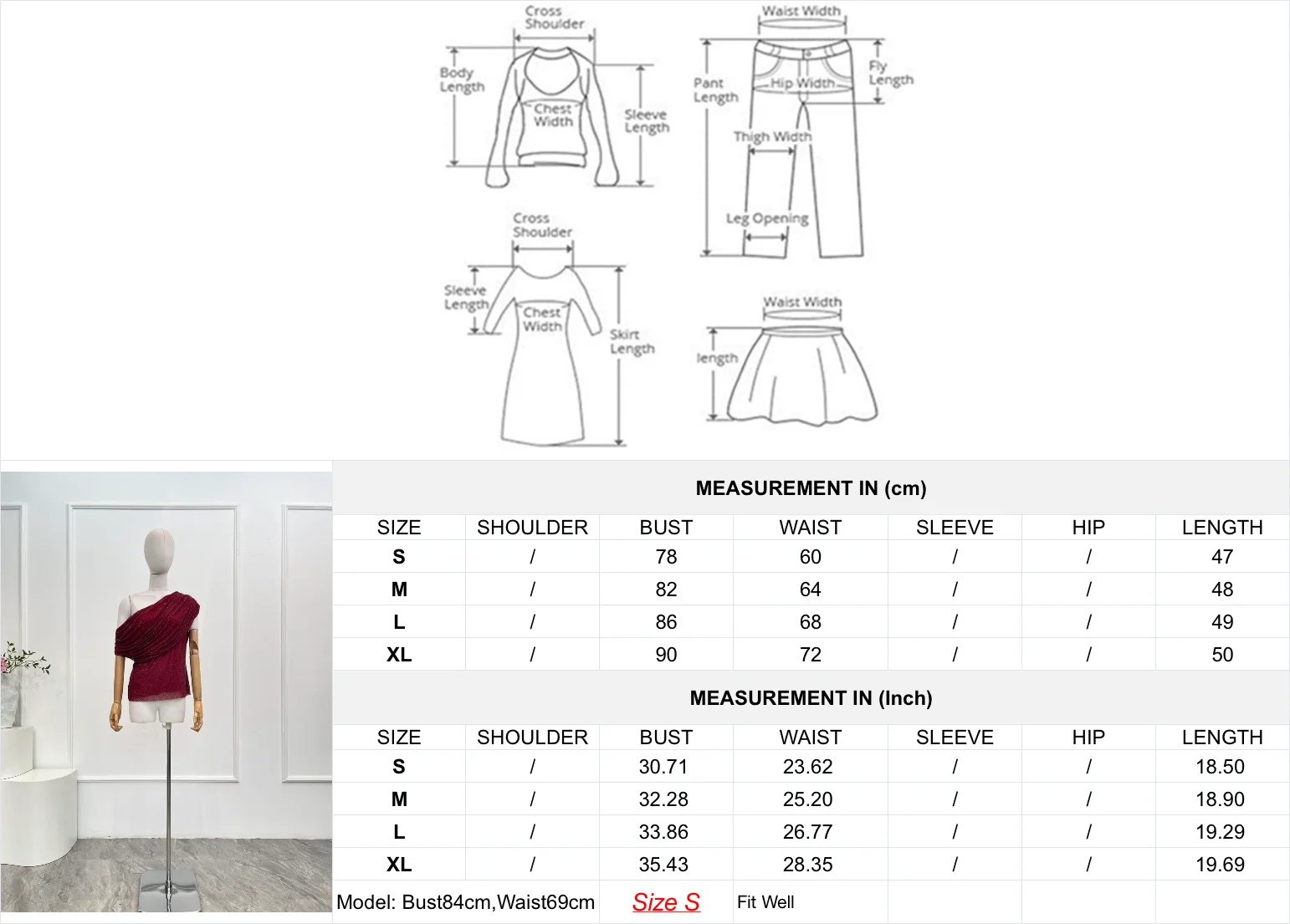 Femmes rouge à manches courtes diamants pressés Blouse hauts 2025 nouveau Design