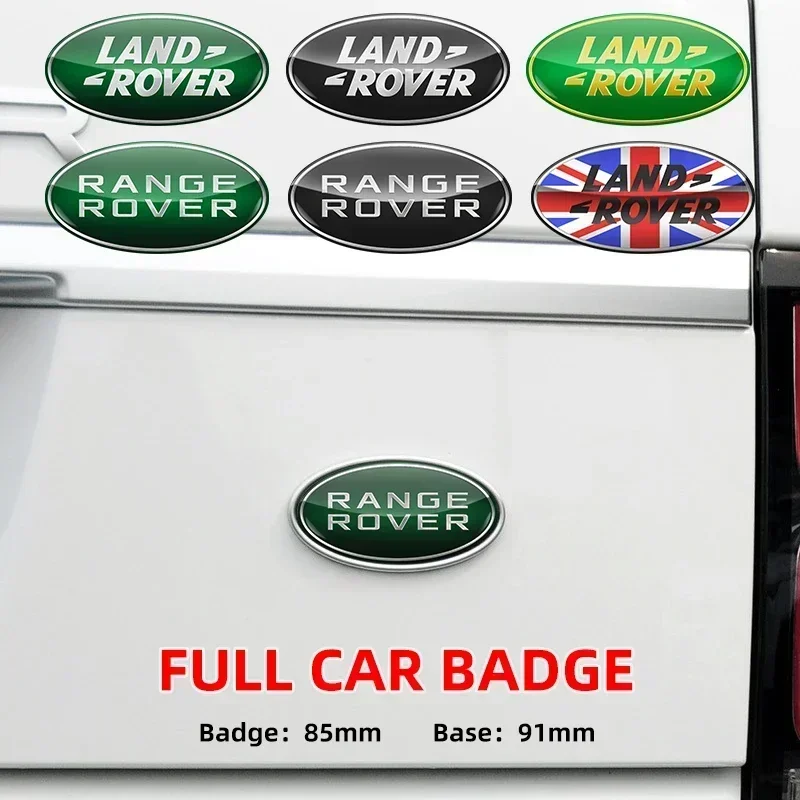 

1pcs 85mm/91mm Car Front Grille Trunk Badge Sticker Body Sticker For Land Rover Range Rover Evoque Discovery L322 Defender 3 4