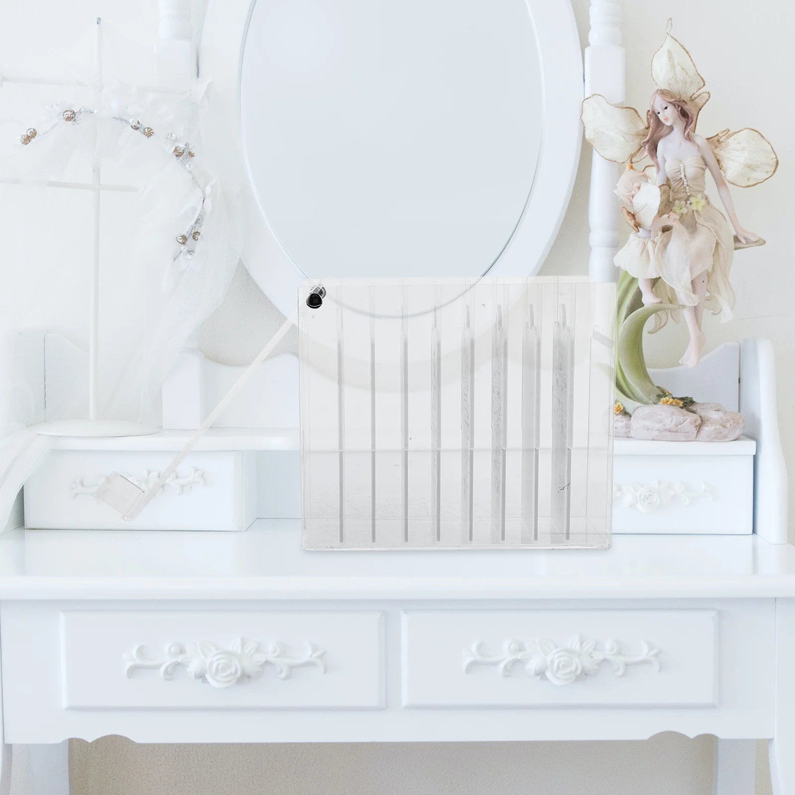 휴대용 인조 속눈썹 보관 상자 다중 구획 아크릴 정리함 케이스 장기 사용을 위한 매끄러운 단단한 표면