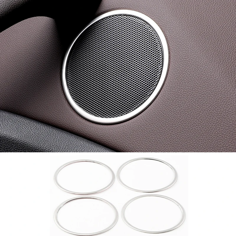 

Lsrtw2017 for Bmw X3 G01 Car Inner Door Sound Speaker Frame Trims Interior Accessories 2018 2019 2020 2021 Stainless Steel