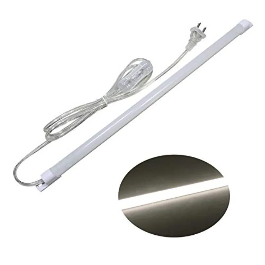

110V Under Cabinet Lights, 17inch LED Under Counter Lighting with 6Feet Plug Cable, Reading Desk Lamp for Kitchen/Shelf Natural