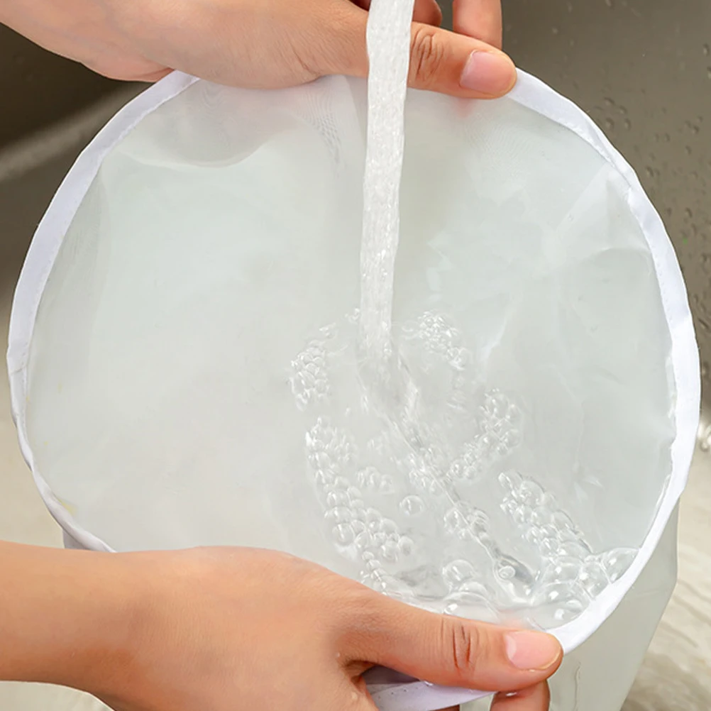

2 Pcs Water Squeezer Filter Food Bag Material Strainer Brew Bags Nylon Fine Mesh Straining