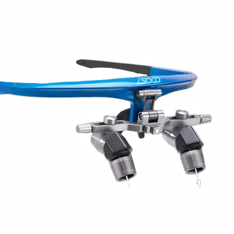 Professional Ergonomic Dentist Loupes 45° Deflected Optical Path Adjustable PD Surgical Magnifier for Oral Surgery Neck Relief