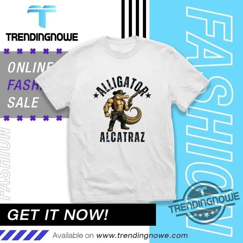 Funny Cowboy Alligator Alcatraz T Shirt