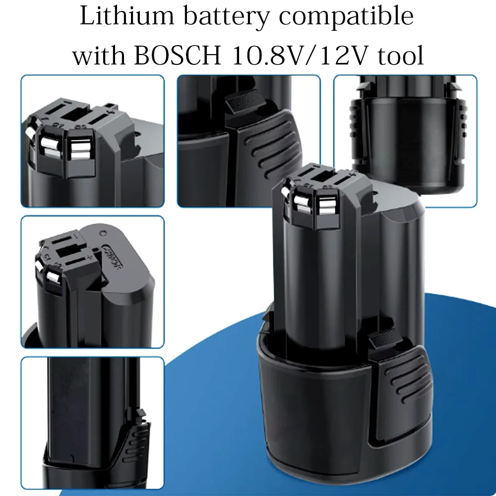 

5000mAh 10.8V battery Suitable for Bosch battery BAT411 Lithium ion Rechargeable Battery BAT411A BAT412 BAT412A BAT413