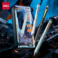 Deli 5pcs 0.5mm Black Ink Gel Pens Office Supplies Stationery Signing Pen School Student Supplies Gift Ballpoint Pen