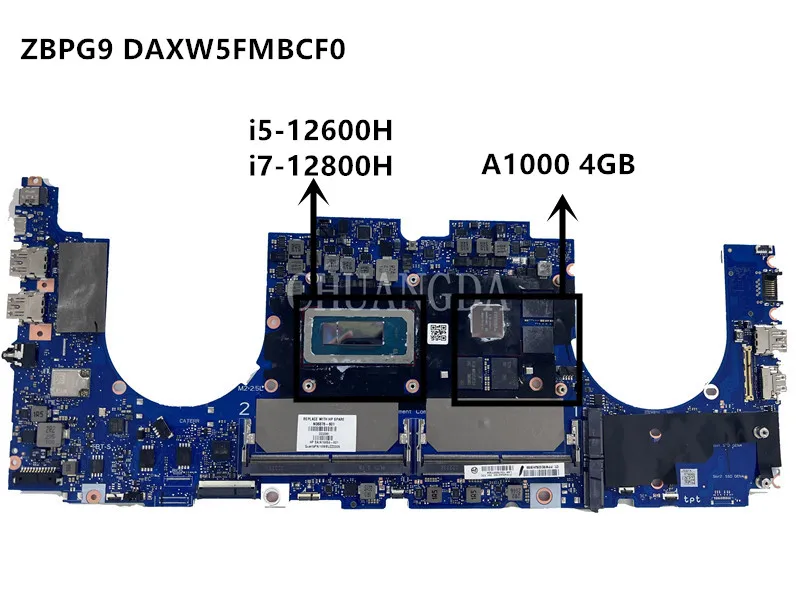 

For HP ZBP G9 840 G9 Laptop Motherboard N06869-601 N06877-601 SPS-MB DSC A1000 4GB i5-12600H i7-12800H WIN DAXW5FMBCF0