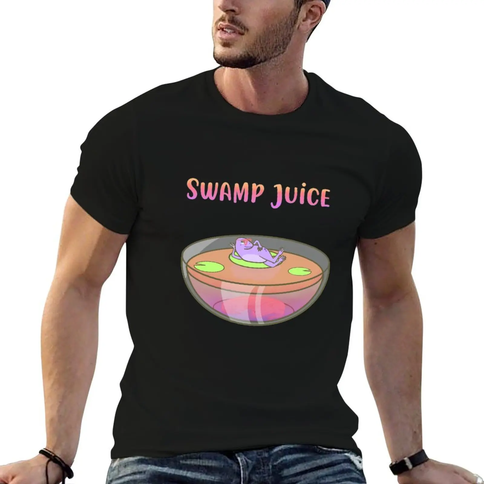 Swamp Juice T-Shirt oversized graphic tee anime t shirts T-shirts for men cotton