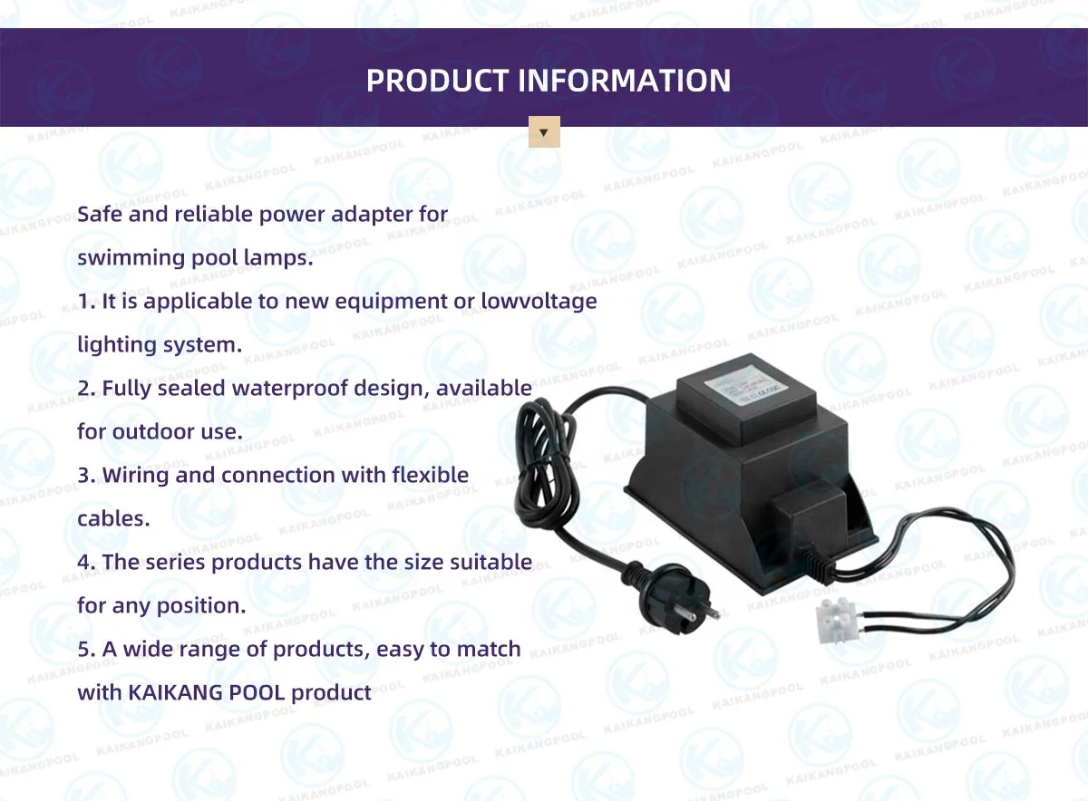 مقاوم للماء 220 110 12 فولت محول إضاءة حمام السباحة إضاءة حمام السباحة محول عالي التردد إلى 12 فولت تيار متردد مع P