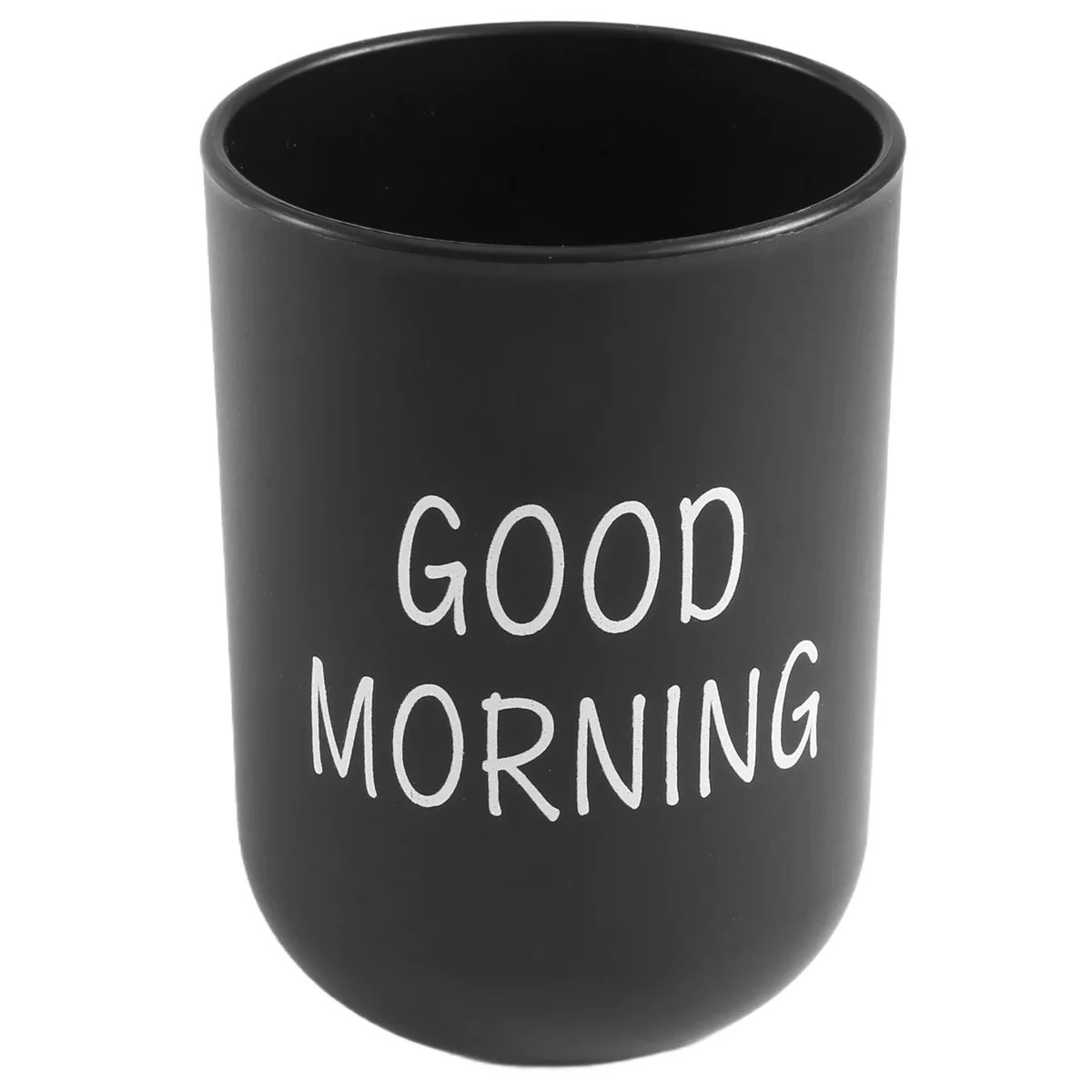 Hogar baño cepillo de dientes soporte para pasta de dientes redondo lavado taza de dientes Pp vaso para beber taza de dientes viaje Camping negro E