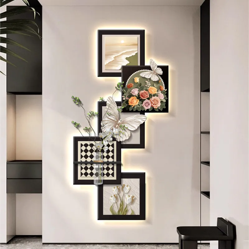 

Современный свет, роскошный вход, светодиодная декоративная живопись, украшение дома, гостиная, спальня, диван, фон, коридор, настенный светильник