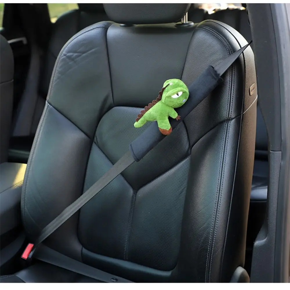 Durable Dinosaur Duck Car Seat Belt Cover Plush Universal Protector Strap Shoulder Pad Cover For Car