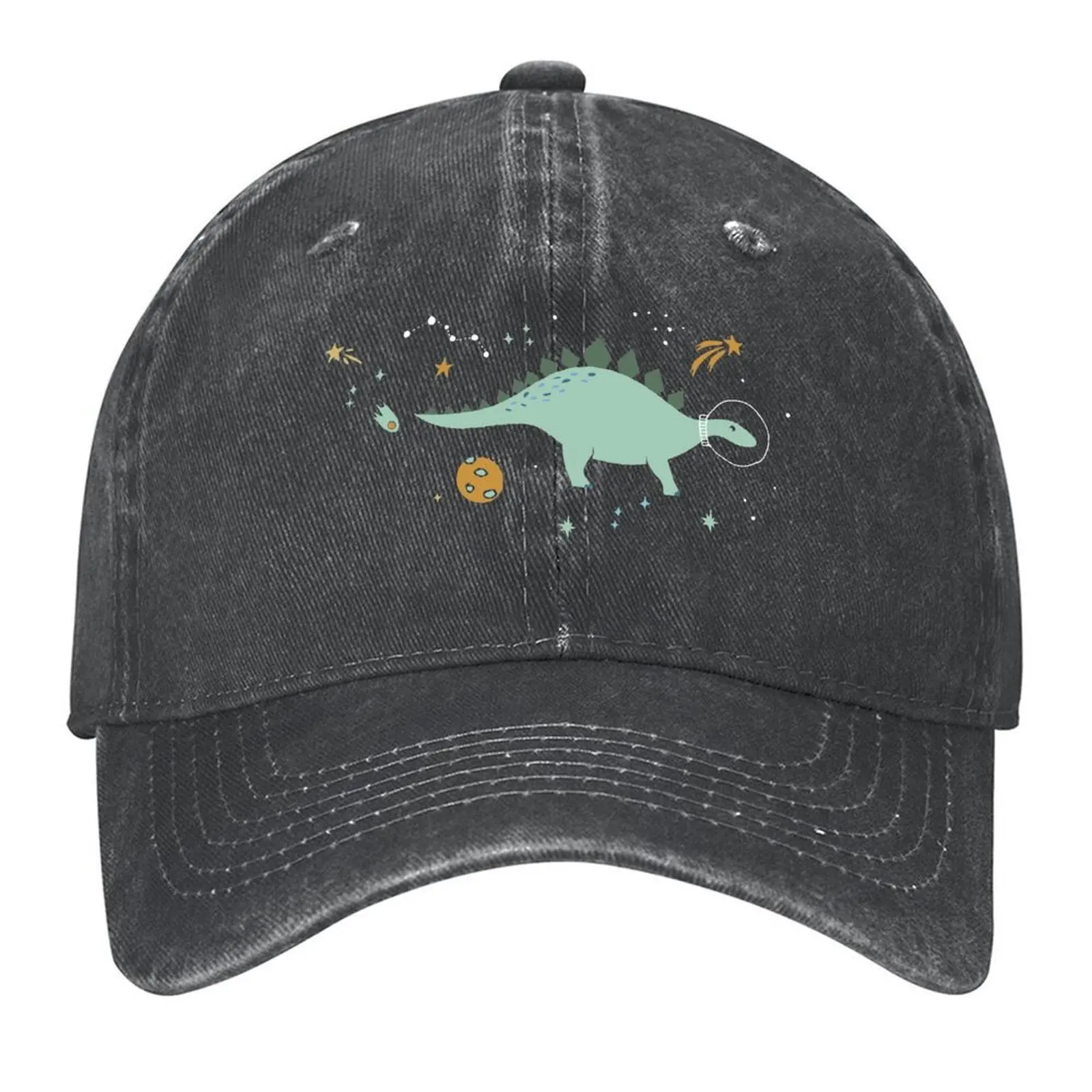 

Space Dinosaurs in Blue Baseball Cap hard hat Military Cap Man tea Hat Designer Hat Hats For Men Women's